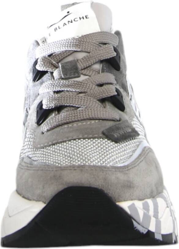 Voile blanche Grijze Sneakers Club105 Leer Nylon Gray Dames