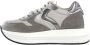 Voile blanche Grijze Sneakers in pelle nylon Gray Dames - Thumbnail 2