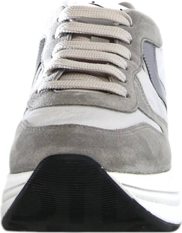 Voile blanche Grijze Sneakers in pelle nylon Gray Dames