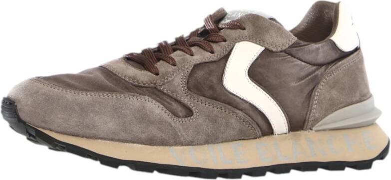 Voile blanche Grijze Sneakers Paris Race Man Gray Heren