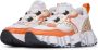 Voile blanche Leather and fabric sneakers Club105. Orange Dames - Thumbnail 4