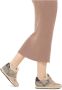 Voile blanche Leather and fabric sneakers Julia FUR Beige Dames - Thumbnail 2