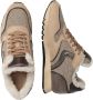 Voile blanche Leather and fabric sneakers Julia FUR Beige Dames - Thumbnail 3