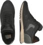 Voile blanche Leather and fabric sneakers Julia FUR Black Dames - Thumbnail 3