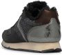 Voile blanche Leather and fabric sneakers Julia FUR Black Dames - Thumbnail 5