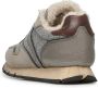 Voile blanche Leather and fabric sneakers Julia FUR Gray Dames - Thumbnail 5