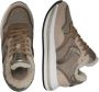 Voile blanche Leather and fabric sneakers Melany Fur. Beige Dames - Thumbnail 2