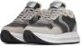 Voile blanche Leather and fabric sneakers Melany Fur. Gray Dames - Thumbnail 3