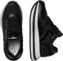 Voile blanche Leather and fabric sneakers Merry Power. Black Dames - Thumbnail 2