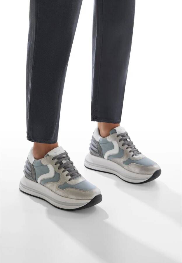 Voile blanche Leather and fabric sneakers Merry Power. Multicolor Dames