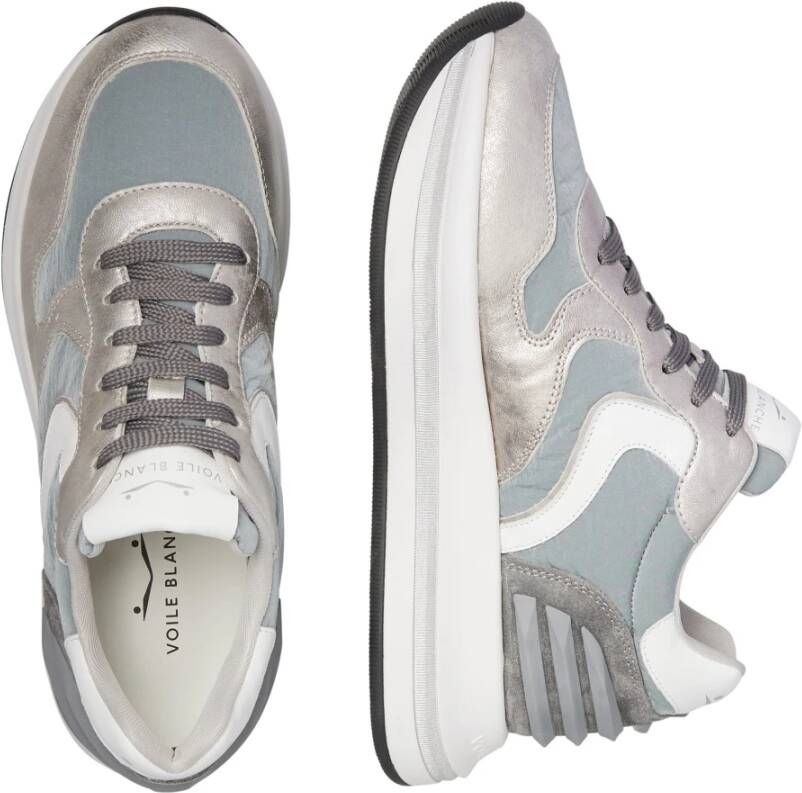 Voile blanche Leather and fabric sneakers Merry Power. Multicolor Dames