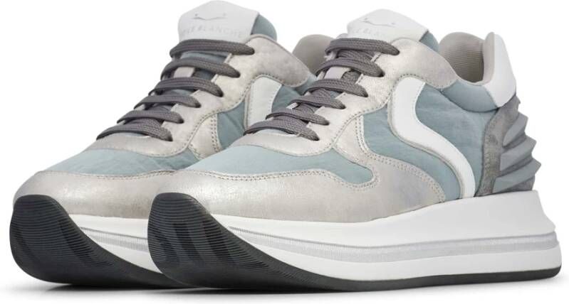 Voile blanche Leather and fabric sneakers Merry Power. Multicolor Dames