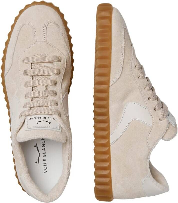 Voile blanche Leather and suede sneakers Ines Beige Dames