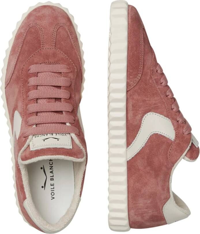 Voile blanche Leather and suede sneakers Ines Red Dames