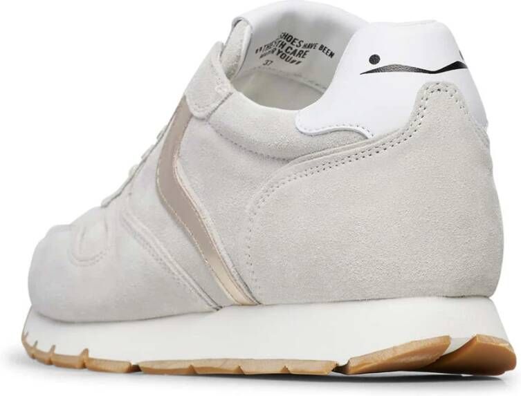 Voile blanche Leather and suede sneakers Julia Beige Dames