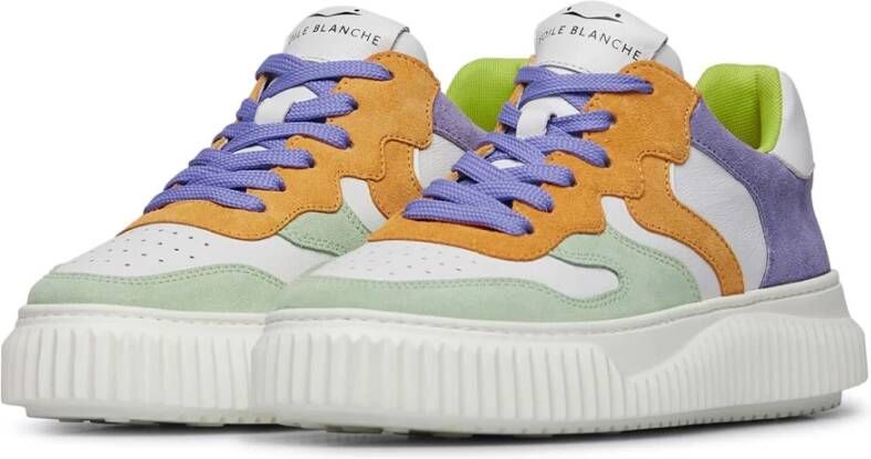 Voile blanche Leather and suede sneakers Laura Multicolor Dames