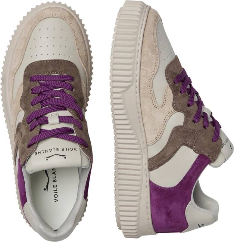 Voile blanche Leather and suede sneakers Laura Multicolor Dames