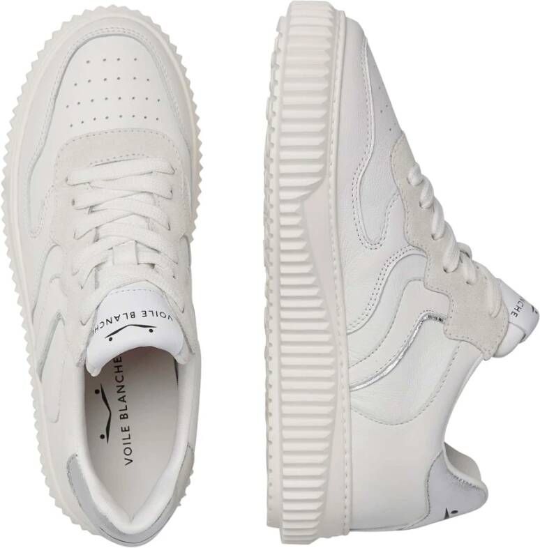 Voile blanche Leather and suede sneakers Laura White Dames