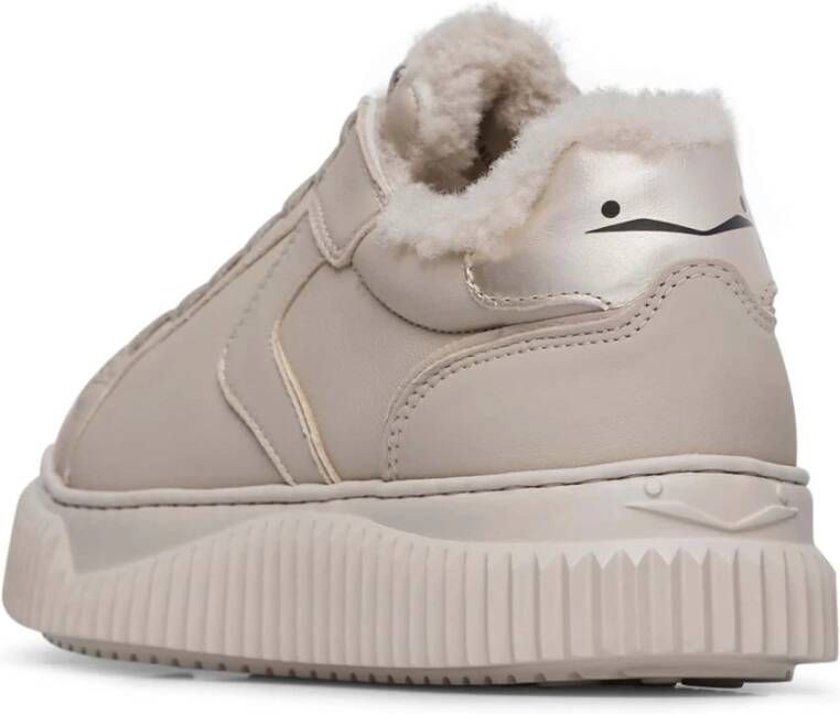 Voile blanche Leather and suede sneakers Lipari FUR Gray Dames