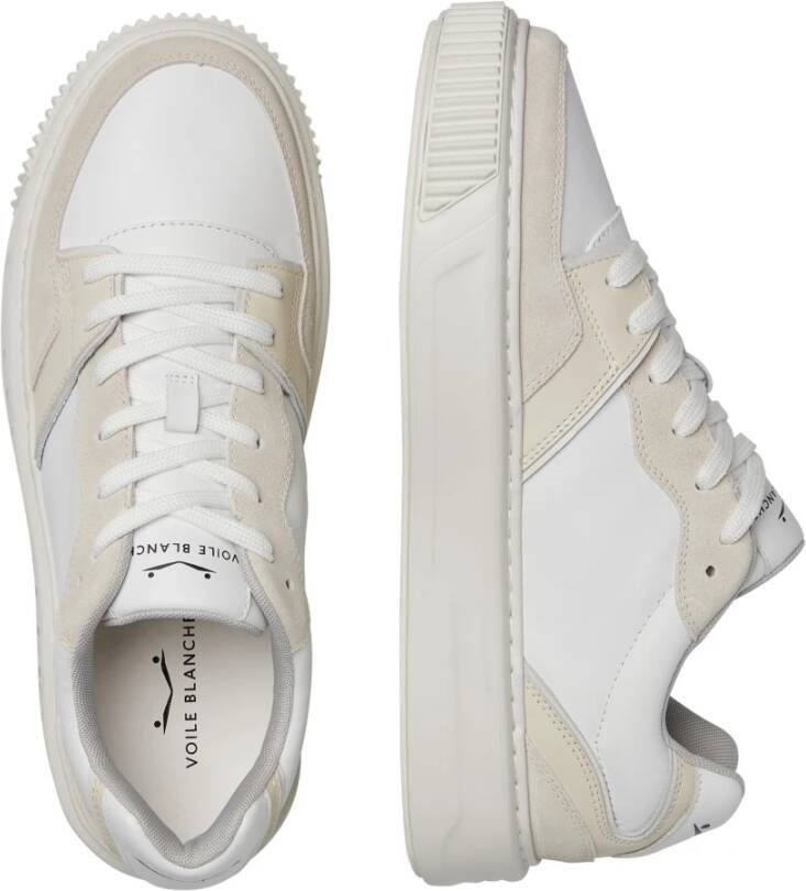 Voile blanche Leather and technical fabric sneakers Forx 3. White Heren