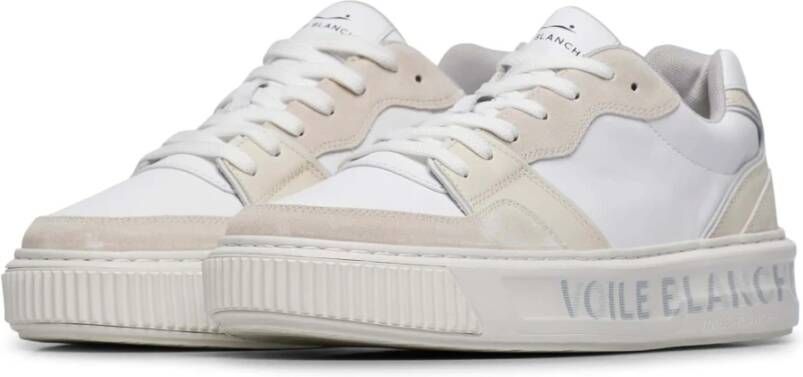 Voile blanche Leather and technical fabric sneakers Forx 3. White Heren