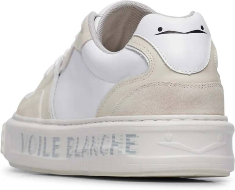 Voile blanche Leather and technical fabric sneakers Forx 3. White Heren