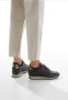 Voile blanche Leather and wool sneakers Julia Black Dames - Thumbnail 2