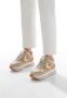 Voile blanche Leather and wool sneakers Melany Fur. Beige Dames - Thumbnail 2