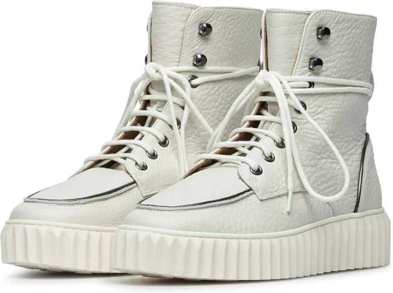 Voile blanche Leather ankle sneakers Tissa Beige Dames