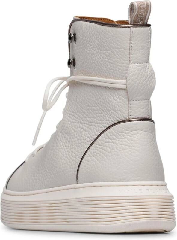 Voile blanche Leather boots Juliette White Dames