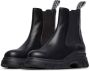 Voile blanche Zwarte Chelsea Leren Sneakers Black Dames - Thumbnail 4