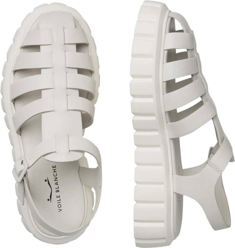 Voile blanche Leather sandals Grenelle Spider White Dames