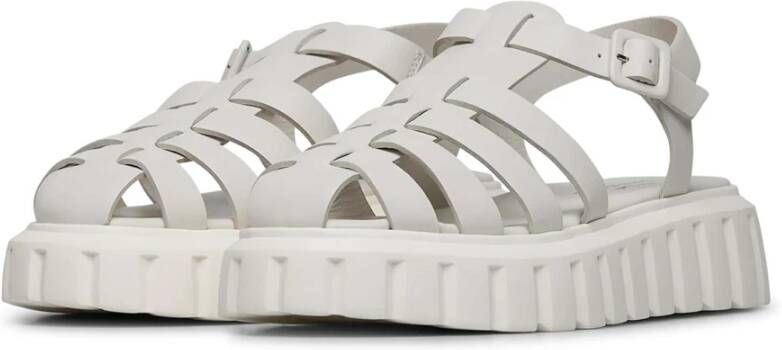 Voile blanche Leather sandals Grenelle Spider White Dames