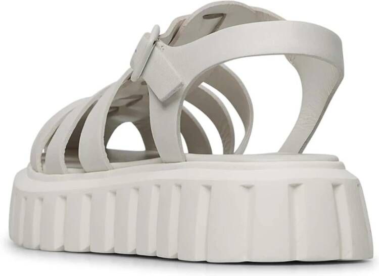 Voile blanche Leather sandals Grenelle Spider White Dames