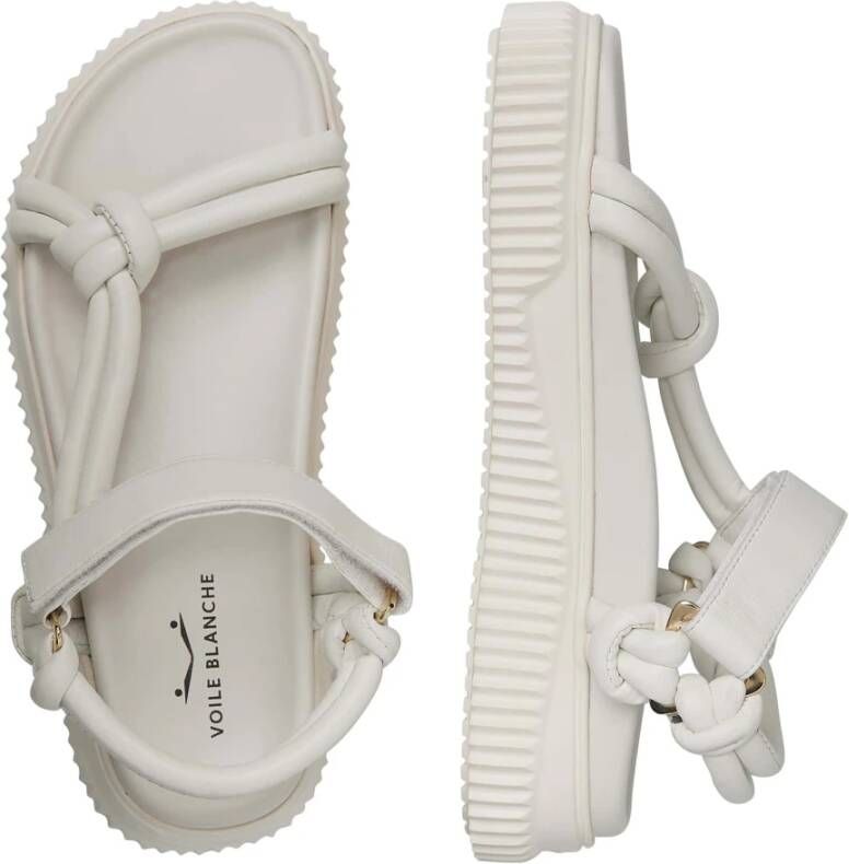 Voile blanche Leather sandals Lisa 34 White Dames