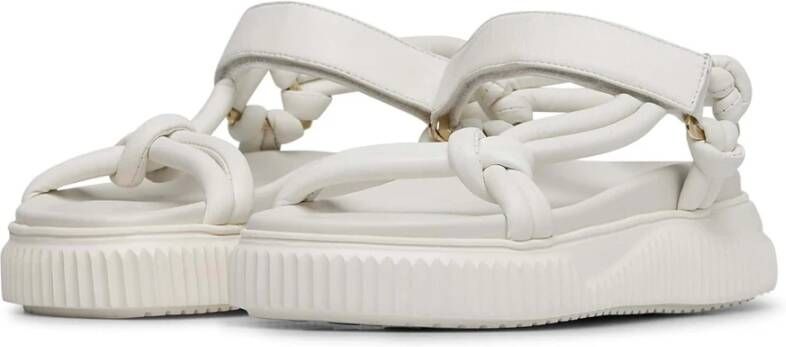 Voile blanche Leather sandals Lisa 34 White Dames