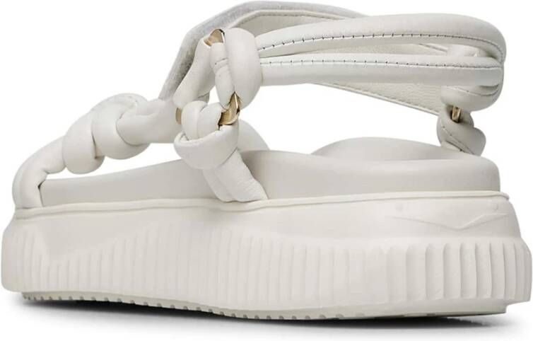 Voile blanche Leather sandals Lisa 34 White Dames