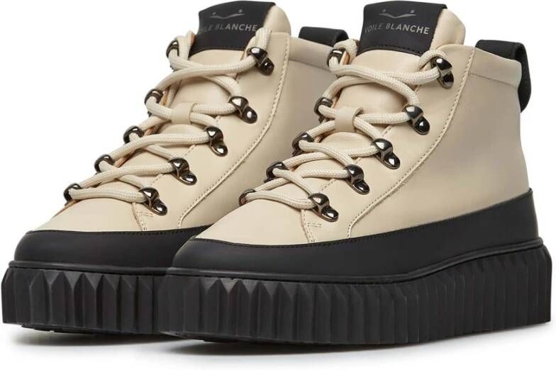 Voile blanche Leather sneakers Helia Beige Dames