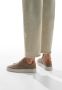 Voile blanche Bruine Leren Sneakers Layton Stijl Brown Heren - Thumbnail 8