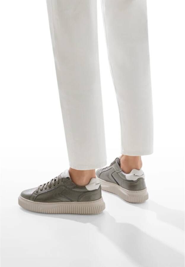 Voile blanche Leather sneakers Lipari Gray Dames