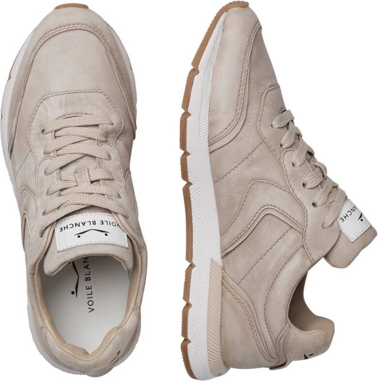 Voile blanche Leather sneakers Storm 015 Woman Beige Dames