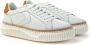 Voile blanche Lipari Sneakers Leer Veters Rubberen Zool White Dames - Thumbnail 3