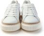 Voile blanche Lipari Sneakers Leer Veters Rubberen Zool White Dames - Thumbnail 6