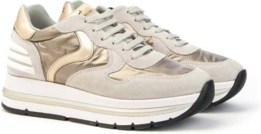 Voile blanche Maran Power Sneakers met Metallic Accents Blue Dames