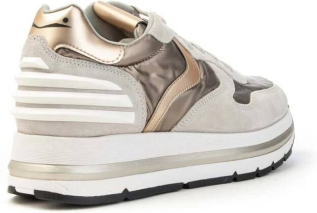 Voile blanche Maran Power Sneakers met Metallic Accents Blue Dames