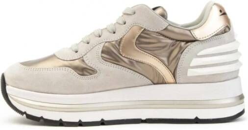 Voile blanche Maran Power Sneakers met Metallic Accents Blue Dames