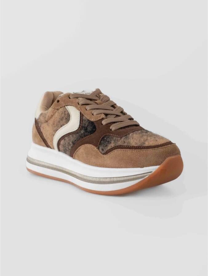 Voile blanche Moderne en comfortabele sneakers voor vrouwen Brown Dames