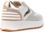 Voile blanche Power Dames Sneakers met Beige Suède en Gouden Details White Dames - Thumbnail 3