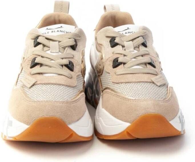 Voile blanche Sneaker Club105 met veters Beige Dames