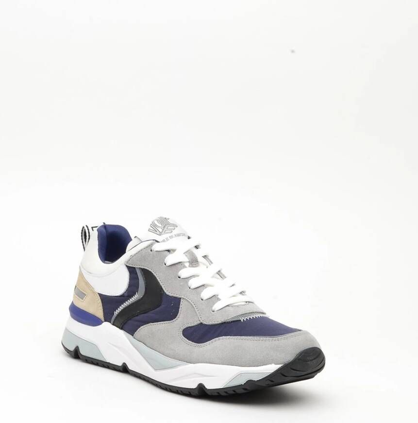 Voile blanche Grijze Blauwe Suède Sneakers voor Heren Grijs Heren